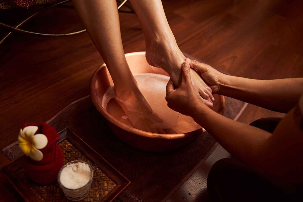 When is it especially appropriate to choose foot care?

