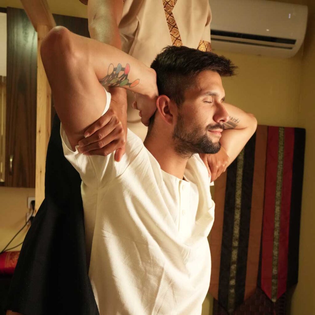 Stretching and Back & Shoulder Massage_Larnaca Thai Massage Center

